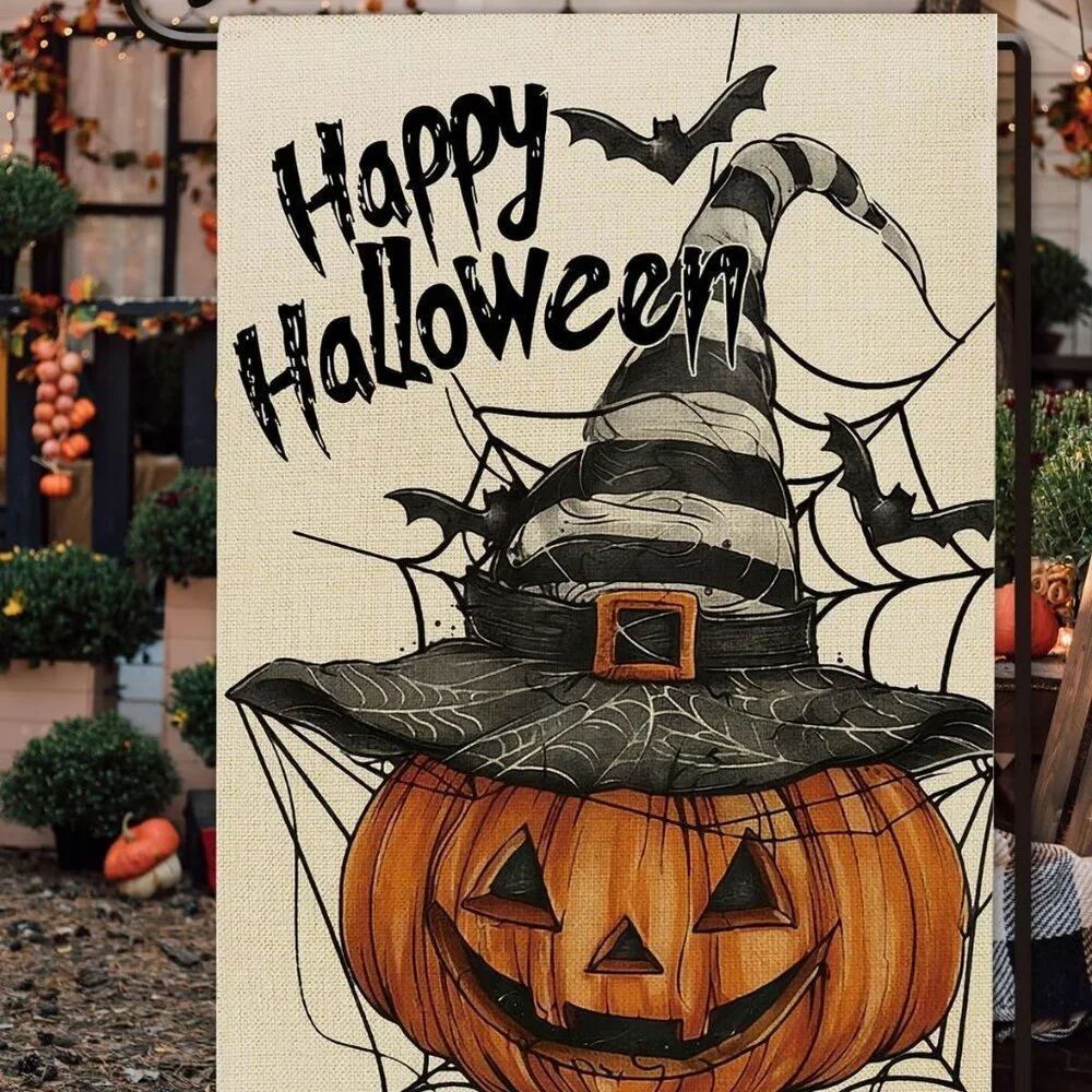 Happy Halloween Garden Flag 12x18